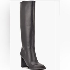 Nine West Hiya Knee-High Leather Boots - Wide Calf